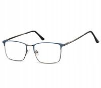 Okulary Nerd prostokątne Zerówki Korekcyjne Unisex