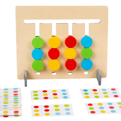 Gra Edukacyjna Zestaw Montessori Klocki Dinozaury Dopasowywanie Kolorów na Arena.pl