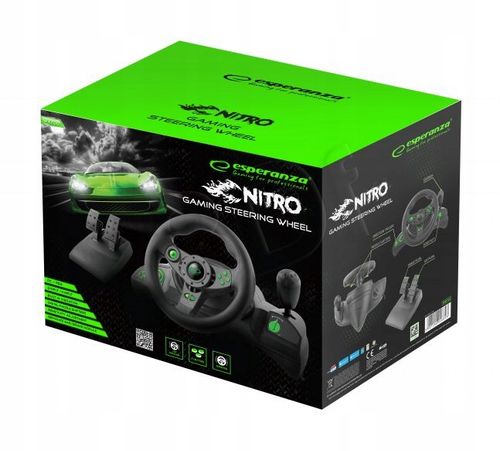 KIEROWNICA Z WIBRACJAMI PC PS3 BIEGI + PEDAŁY na Arena.pl