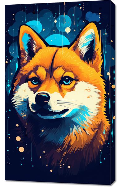 Obraz 60x100cm Lisek w Kosmosie zdjęcie 1