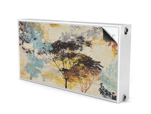Osłona MAGNETYCZNA NA Kaloryfer Malowane Drzewa Vintage 80cm x 60cm na Arena.pl