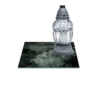 SZKLANA PODSTAWKA POD ZNICZE Z DEDYKACJĄ 30x30cm Beton 32f