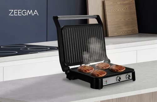 Grill elektryczny Kontaktowy OPIEKACZ Kanapek Panini DUŻY 2000W TIMER na Arena.pl