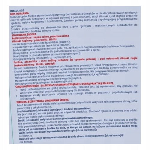 BROS Na Ślimaki Snacol Granulat TRUTKA Na Ślimaki Skuteczny Preparat na Arena.pl