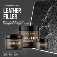 leather filler - szpachla do skóry w kolorze czarnym 250 ml