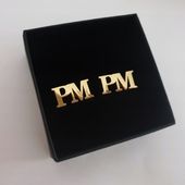 spinki do mankietów z Twoimi Inicjałami - mosiądz