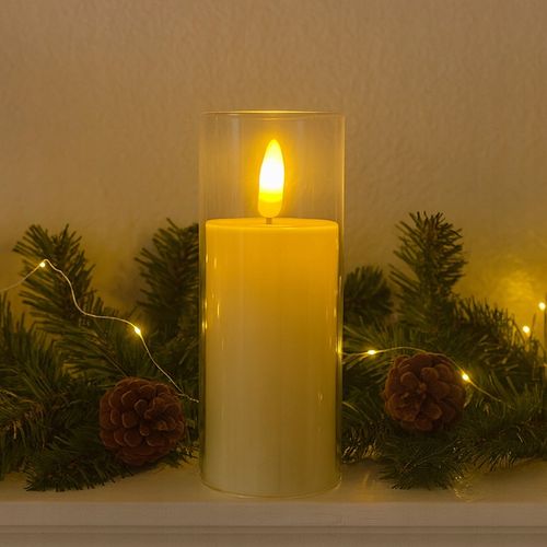 Świeca LED Filarowa - 12x Bezpłomieniowe Świece Dekoracyjne 17,5 cm na Arena.pl