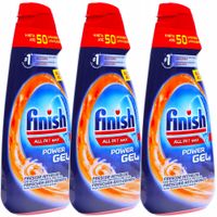 Finish Żel All-in-One Orange 3x1l Power Gel do Zmywarki Pomarańczowy 150myć