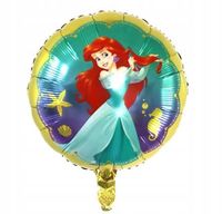 BALON FOLIOWY Mała Syrenka Ariel KÓŁKO DEKORACJA URODZINOWA NA PRZYJĘCIE
