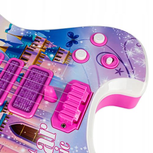 Gitara elektryczna zestaw karaoke dla dzieci mikrofon struny muzyka statyw na Arena.pl