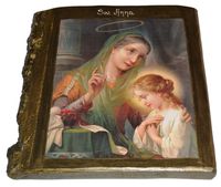 Ikona Święta Anna patronka wdów, małżeństw, panien, kobiet w ciąży