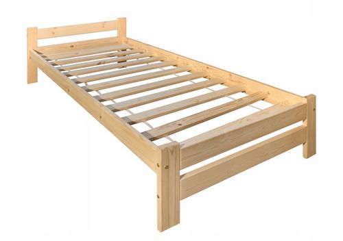 Łóżko sosnowe nielakierowane 80 cm x 200 cm ze stelażem na Arena.pl