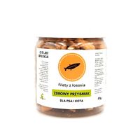 Liofilizowane filety z łososia 110g dla psa i kota  kwasy Omega 3 alergia