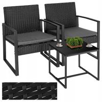 ZESTAW MEBLI OGRODOWYCH KOMPLET NA TARAS BALKON DO OGRODU TECHNORATTAN DUŻY