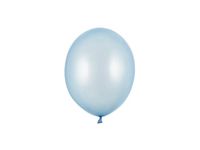 Balony metallic niebieskie baby blue strong, 12 cm 3 szt.