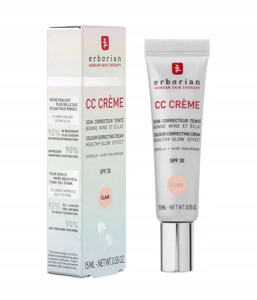 Erborian CC Creme Clair SPF 30 nowa wersja 15 ml zdjęcie 2