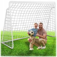 DUŻA BRAMKA PIŁKARSKA DO PIŁKI NOŻNEJ 300x200x90 cm STALOWA Neo-Sport