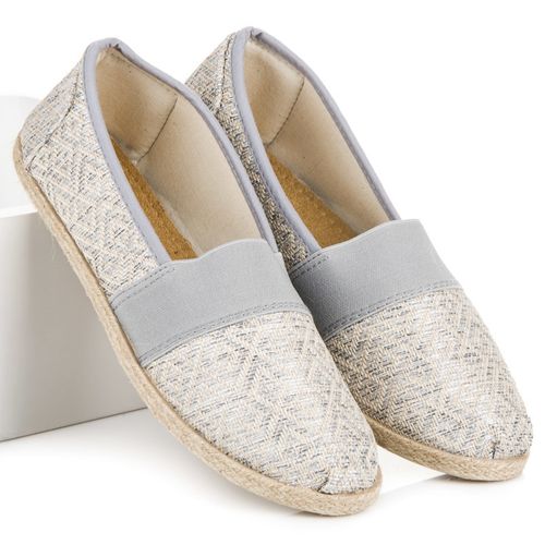 Szare espadryle ze wzorem r.36 na Arena.pl