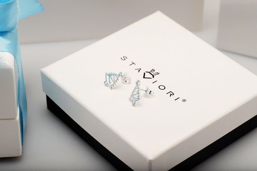 Srebrne kolczyki SSS5201W na Arena.pl