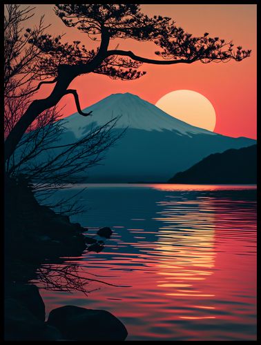 Plakat 60x80cm Góra Wieczorem na Arena.pl