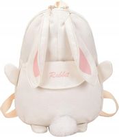 PLECAK DLA DZIECI KRÓLIK Z USZAMI - Biały (kremowy)