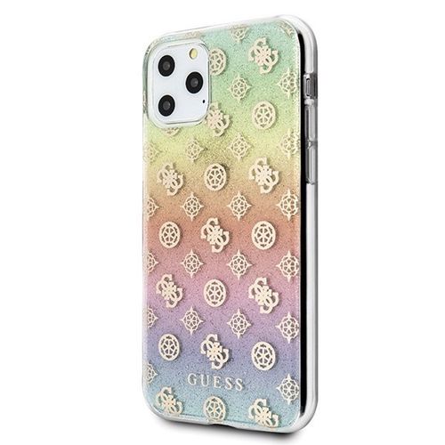Guess GUHCN58PEOML iPhone 11 Pro multicolor hard case Iridescent 4G Peony na Arena.pl