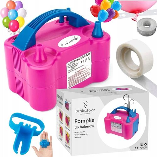 POMPKA ELEKTRYCZNA MOCNA DO BALONÓW 6xGRATIS MOCNA TAŚMA KROPKI na Arena.pl