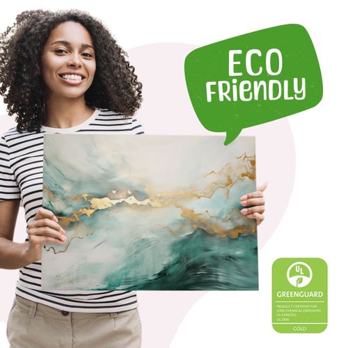 Obraz Do Salonu Abstrakcja Zielony Marmur Styl Glamour 30cm x 20cm na Arena.pl