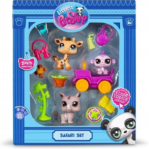 Zestaw figurek Basic Fun Littlest Pet Shop Safari Set 3 szt. na Arena.pl