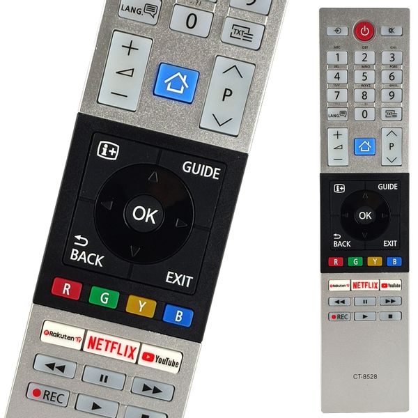 Vinabty CT-8528 Replacement Remote Control for Toshiba Rakuten TV