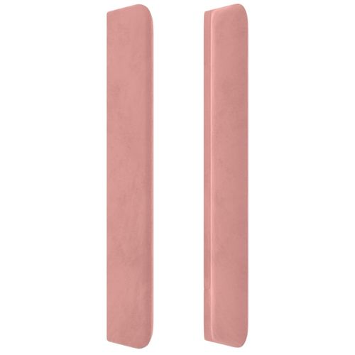 Zagłówek uszak, różowy, 83x16x118/128 cm, aksamit na Arena.pl