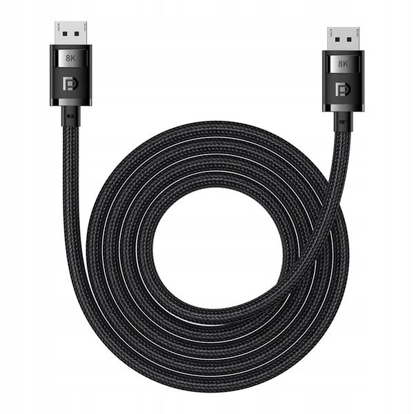 Kabel DisplayPort 8K 60Hz 2m Baseus High Definition Series - czarny zdjęcie 1