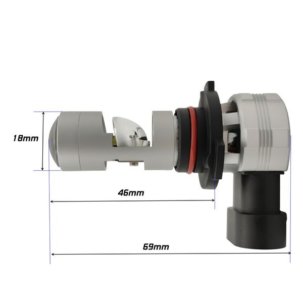 żarówki LED HB4 12-24V CANBUS, do lamp z USA, linia odcięcia 2 szt. zdjęcie 4