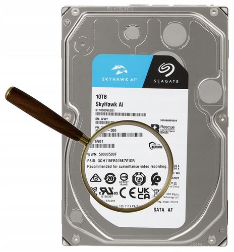 Dysk twardy Seagate SkyHawk Al 10TB SATA III 3,5" na Arena.pl