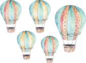 NAKLEJKI na ścianę ścienne BALONY do pokoju dziecka zestaw M