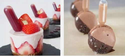 Pipety deserowe pipetki cukiernicze do deserów ciast 4ml 8cm 100 sztuk na Arena.pl