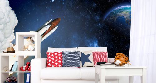 Fototapeta RAKIETA Ziemia Planeta Kosmos Gwiazdy 270cm x 180cm na Arena.pl