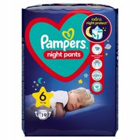 PAMPERS NIGHT PANTS 6 (15 KG+) PIELUCHOMAJTKI DLA DZIECI NA NOC 19SZT