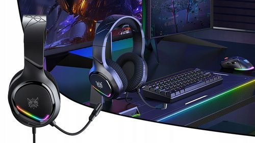 ONIKUMA X31 SŁUCHAWKI GAMINGOWE NAUSZNE PRZEWODOWE Z MIKROFONEM DO PC RGB na Arena.pl