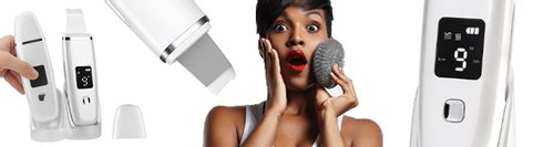 PEELING KAWITACYJNY BEZPRZEWODOWY URZĄDZENIE PILING DO TWARZY 5W1 BIAŁ na Arena.pl