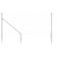 Ogrodzenie pastwiskowe Srebrny 100 x 1 m Stal galwanizowana