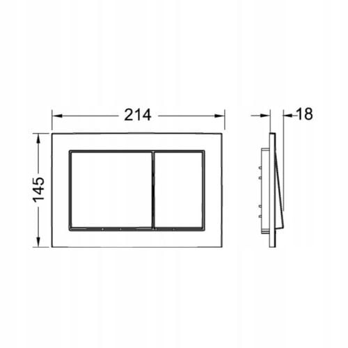 Tece Base przycisk spłukujący do WC chrom mat 9.240.702 na Arena.pl