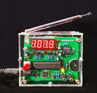 Zestaw DIY radio FM z wyświetlaczem Nixie LCD i cyfrowym tunerem
