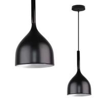 Lampa wisząca zwis żyrandol lampa na sufit czarna LED E27