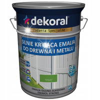 DEKORAL EMAKOL STRONG DREWNA MET. ZIELONO ŻÓŁTY 5L