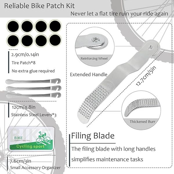 DERERSTE Zestaw narzędzi do naprawy roweru zdjęcie 3