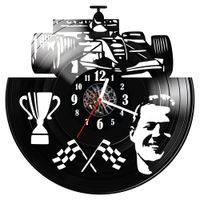 Zegar ścienny z płyty winylowej Michael Schumacher 1522.14