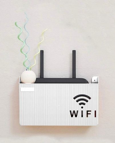 UCHWYT ŚCIENNY PÓŁKA na ROUTER WIFI SWITCH BIAŁA na Arena.pl