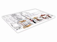 SZKLANA DESKA KUCHENNA 40x30 50b Kawiarenka