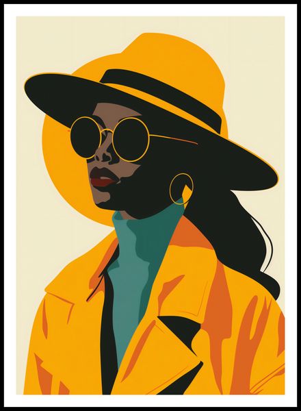 Plakat 67,5x95cm Żółta Stylowość zdjęcie 3